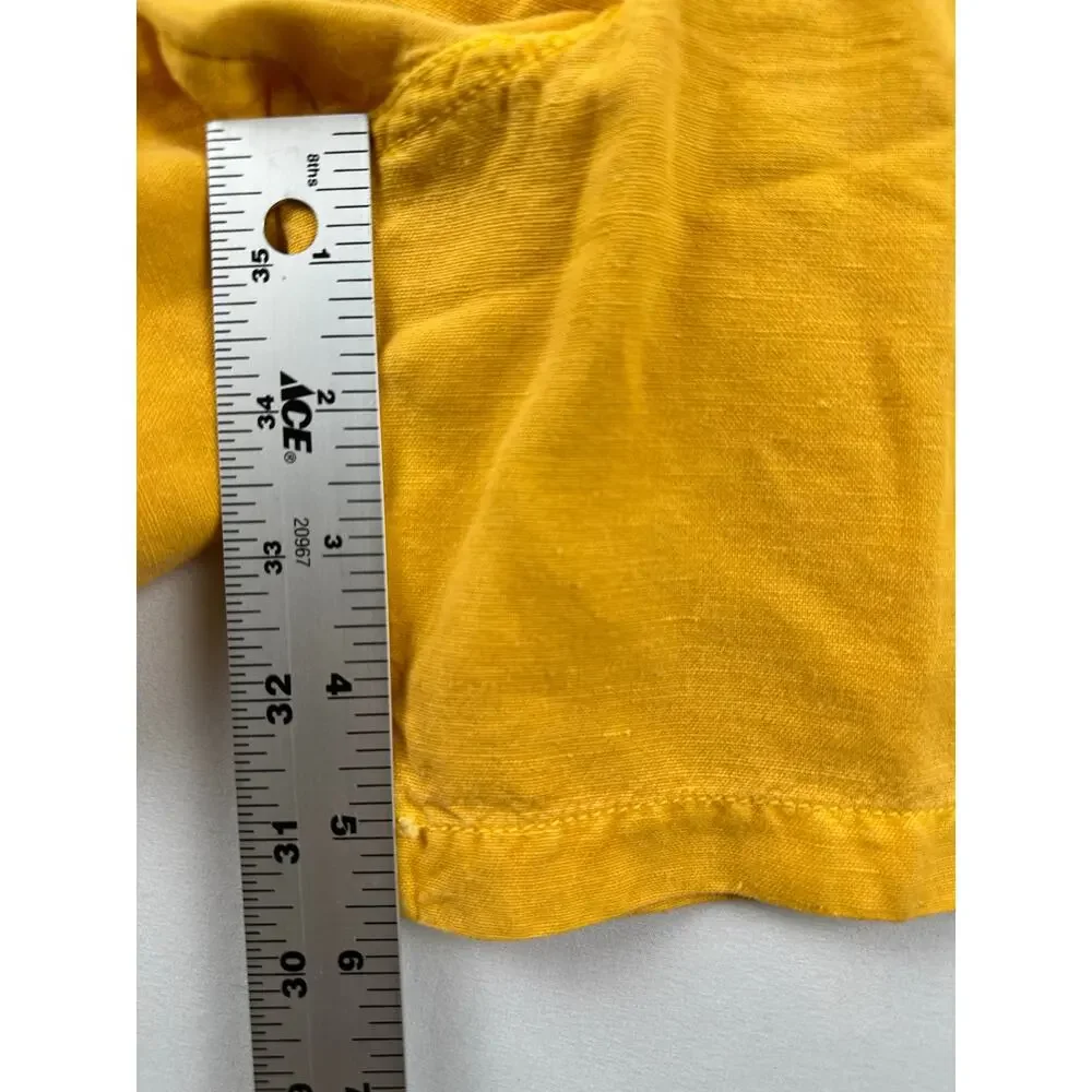 NWT Sundance Mareesha Linen Shorts Sz 16 Sunflower Linen blend‎ Rollup Yellow